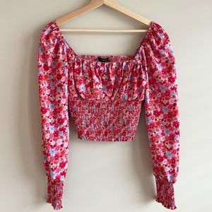 Forever 21 Floral Cropped Top